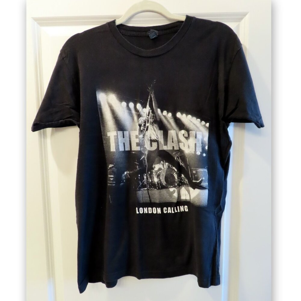 The Clash London Calling Black Graphic T-Shirt Large